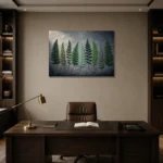 Premium Wall Art Yatay Html Edition – BOTANİCALNW2032 displayed in a contemporary gallery-inspired room