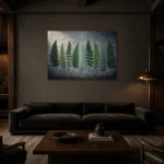 Premium Wall Art Yatay Html Edition – BOTANİCALNW2032 shown in a warm modern interior