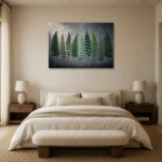 Premium Wall Art Yatay Html Edition – BOTANİCALNW2032 showcased in an elegant minimalist interior