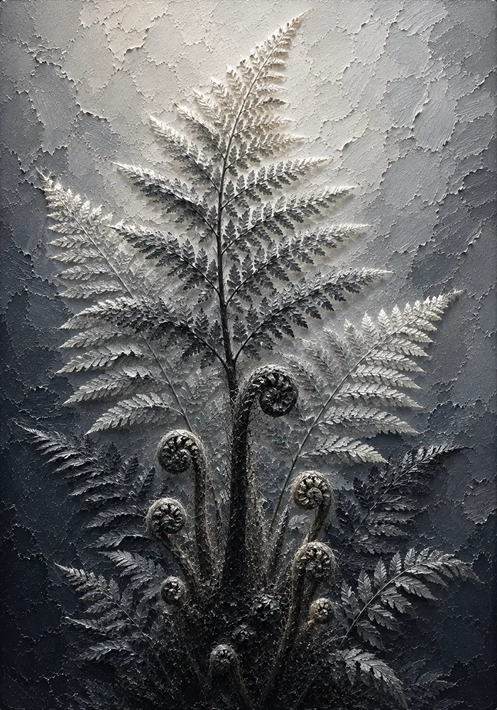 Frond Archive Botanical Drawings Of Ferns Graphite Museum Art Print
