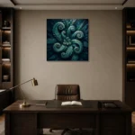 Premium Wall Art Kare Html Edition – BOTANİCALNW2039 displayed in a contemporary gallery-inspired room