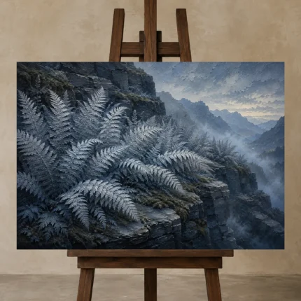 Premium Wall Art Yatay Html Edition – BOTANİCALNW2042 displayed on a studio easel