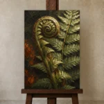 Premium Wall Art Dikey Html Edition – BOTANİCALNW2044 displayed on a studio easel