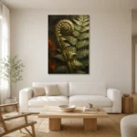 Premium Wall Art Dikey Html Edition – BOTANİCALNW2044 styled in a refined neutral interior