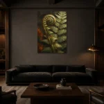 Premium Wall Art Dikey Html Edition – BOTANİCALNW2044 shown in a warm modern interior