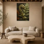 Premium Wall Art Dikey Html Edition – BOTANİCALNW2044 presented in a sophisticated home setting