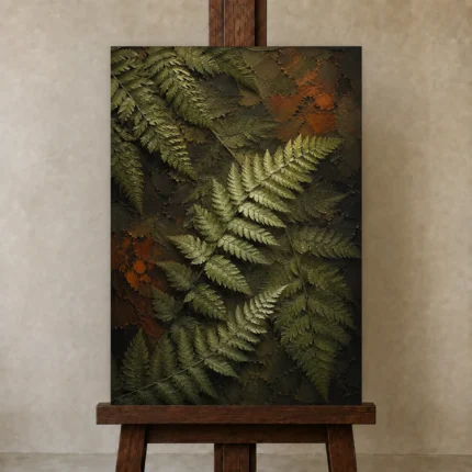 Premium Wall Art Dikey Html Edition – BOTANİCALNW2045 displayed on a studio easel