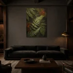 Premium Wall Art Dikey Html Edition – BOTANİCALNW2045 shown in a warm modern interior