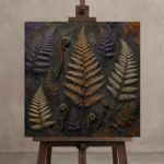 Premium Wall Art Kare Html Edition – BOTANİCALNW2046 displayed on a studio easel