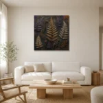 Premium Wall Art Kare Html Edition – BOTANİCALNW2046 styled in a refined neutral interior