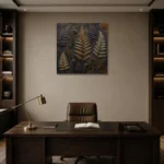 Premium Wall Art Kare Html Edition – BOTANİCALNW2046 displayed in a contemporary gallery-inspired room