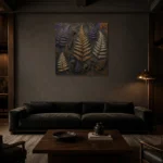 Premium Wall Art Kare Html Edition – BOTANİCALNW2046 shown in a warm modern interior