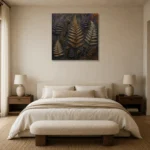 Premium Wall Art Kare Html Edition – BOTANİCALNW2046 showcased in an elegant minimalist interior