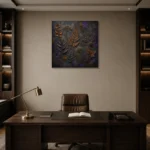 Premium Wall Art Kare Html Edition – BOTANİCALNW2052 displayed in a contemporary gallery-inspired room