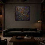 Premium Wall Art Kare Html Edition – BOTANİCALNW2052 shown in a warm modern interior