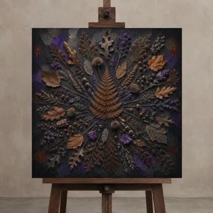 Premium Wall Art Kare Html Edition – BOTANİCALNW2054 displayed on a studio easel