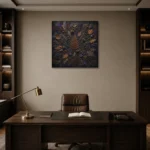 Premium Wall Art Kare Html Edition – BOTANİCALNW2054 displayed in a contemporary gallery-inspired room