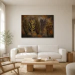 Premium Wall Art Yatay Html Edition – BOTANİCALNW2058 styled in a refined neutral interior