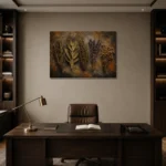 Premium Wall Art Yatay Html Edition – BOTANİCALNW2058 displayed in a contemporary gallery-inspired room