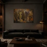 Premium Wall Art Yatay Html Edition – BOTANİCALNW2058 shown in a warm modern interior