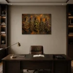 Premium Wall Art Yatay Html Edition – BOTANİCALNW2059 displayed in a contemporary gallery-inspired room