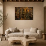 Premium Wall Art Yatay Html Edition – BOTANİCALNW2059 presented in a sophisticated home setting