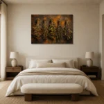 Premium Wall Art Yatay Html Edition – BOTANİCALNW2059 showcased in an elegant minimalist interior