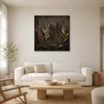 Premium Wall Art Kare Html Edition – BOTANİCALNW2061 styled in a refined neutral interior