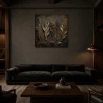 Premium Wall Art Kare Html Edition – BOTANİCALNW2061 shown in a warm modern interior