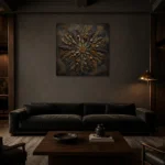 Premium Wall Art Kare Html Edition – BOTANİCALNW2062 shown in a warm modern interior