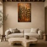 Premium Wall Art Dikey Html Edition – BOTANİCALNW2064 presented in a sophisticated home setting