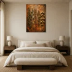 Premium Wall Art Dikey Html Edition – BOTANİCALNW2064 showcased in an elegant minimalist interior