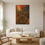 Premium Wall Art Dikey Html Edition – BOTANİCALNW2066 styled in a refined neutral interior
