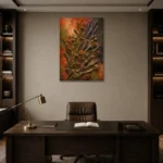 Premium Wall Art Dikey Html Edition – BOTANİCALNW2066 displayed in a contemporary gallery-inspired room