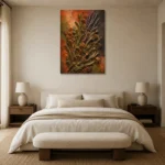 Premium Wall Art Dikey Html Edition – BOTANİCALNW2066 showcased in an elegant minimalist interior