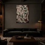 Premium Wall Art Dikey Html Edition – BOTANİCALNW2073 shown in a warm modern interior