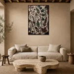 Premium Wall Art Dikey Html Edition – BOTANİCALNW2073 presented in a sophisticated home setting