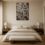 Premium Wall Art Dikey Html Edition – BOTANİCALNW2073 showcased in an elegant minimalist interior