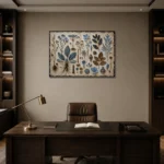 Premium Wall Art Yatay Html Edition – BOTANİCALNW2076 displayed in a contemporary gallery-inspired room