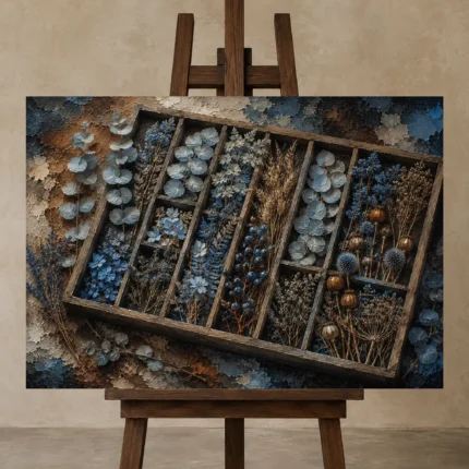Premium Wall Art Yatay Html Edition – BOTANİCALNW2077 displayed on a studio easel