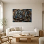 Premium Wall Art Yatay Html Edition – BOTANİCALNW2077 styled in a refined neutral interior