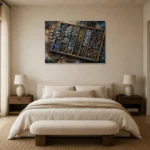 Premium Wall Art Yatay Html Edition – BOTANİCALNW2077 showcased in an elegant minimalist interior