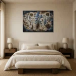 Premium Wall Art Yatay Html Edition – BOTANİCALNW2078 showcased in an elegant minimalist interior