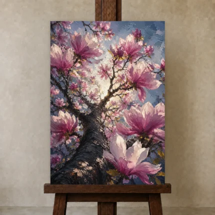 Premium Wall Art Dikey Html Edition – BOTANİCALNW2080 displayed on a studio easel