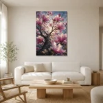 Premium Wall Art Dikey Html Edition – BOTANİCALNW2080 styled in a refined neutral interior