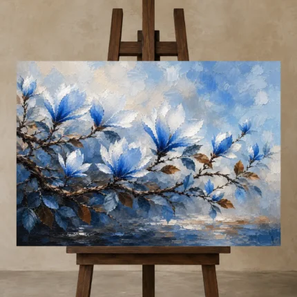 Premium Wall Art Yatay Html Edition – BOTANİCALNW2086 displayed on a studio easel