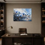 Premium Wall Art Yatay Html Edition – BOTANİCALNW2086 displayed in a contemporary gallery-inspired room