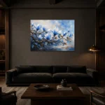 Premium Wall Art Yatay Html Edition – BOTANİCALNW2086 shown in a warm modern interior