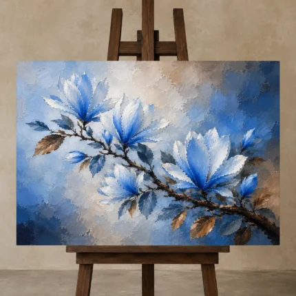 Premium Wall Art Yatay Html Edition – BOTANİCALNW2087 displayed on a studio easel