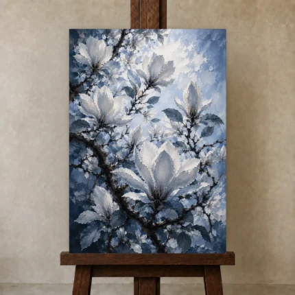 Premium Wall Art Dikey Html Edition – BOTANİCALNW2090 displayed on a studio easel